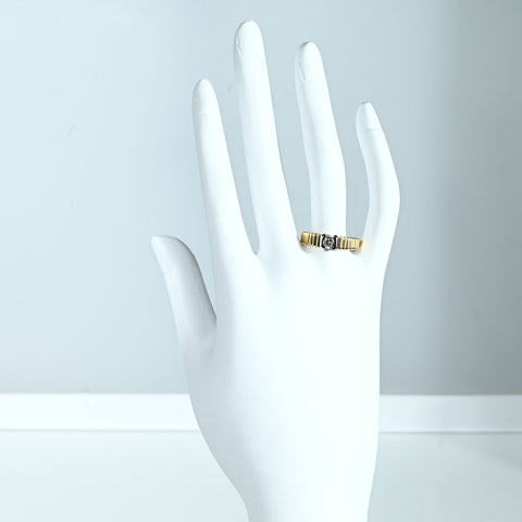 【中古】K18/PT900 DIAMOND RING ダイヤモンドリング D0.23ct 4.4g #10