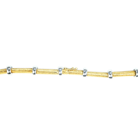 【中古】CHIAMPESAN キャンペザン 750 NECKLACE K18YG/WG ゴールドネックレス 26.8g 41.5cm ONE PRICE