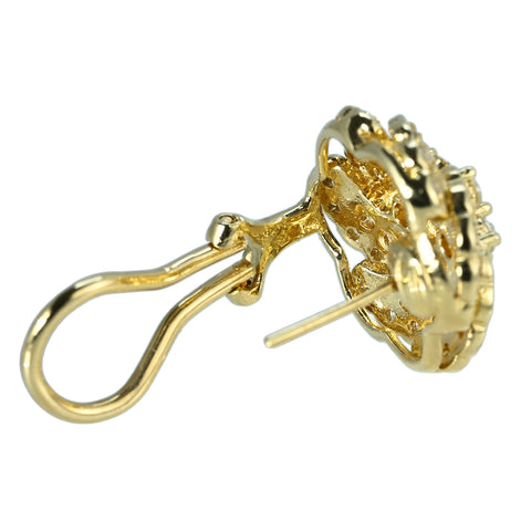 【中古】K18YG DIAMOND EARRINGS ダイヤモンドイヤリング D1.61ct 12.5g