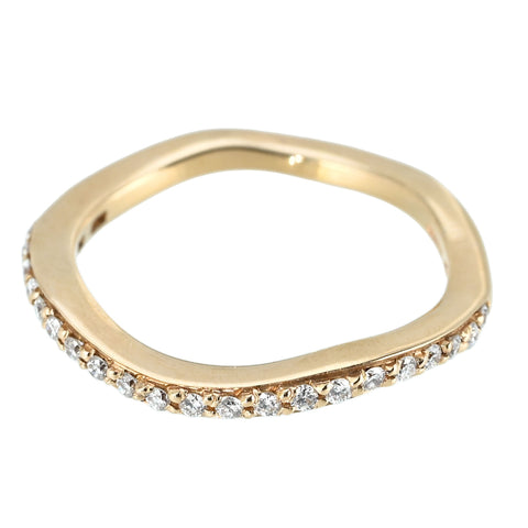 【中古】750 DIAMOND RING K18PGダイヤモンドリング 2.5g #11.5