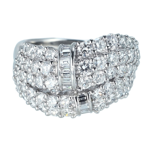 【中古】PT900 DIAMOND RING ダイヤモンドリング DR3.00ct 17.1g #18