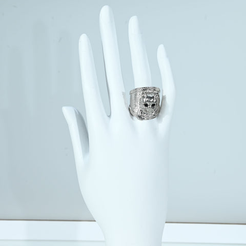 【中古】 PT900 ONIX RING オニキスリング（ネコ）16.5g #13