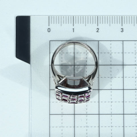 【中古】PT900 RUBY RING ルビ・ダイヤモンドーリング R1.75ct D0.92ct 12.6g #9