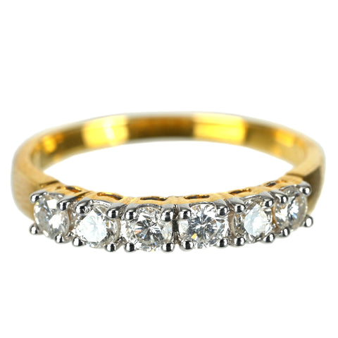 【中古】K18 DIAMOND ダイヤモンド リング D0.53ct 2.5g #12