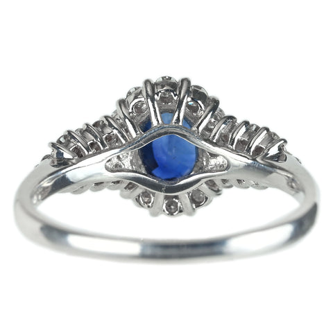 [Used] PT900 SAPPHIRE ring S0.97ct D0.45ct 4.4g #11 