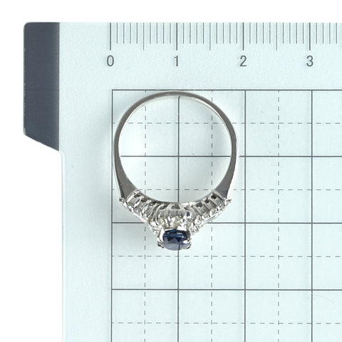 [Used] PT900 SAPPHIRE ring S0.97ct D0.45ct 4.4g #11 