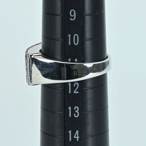 【中古】K18WG RUBYルビーリング R1.73ct D0.1 7ct.4.0g #11.5