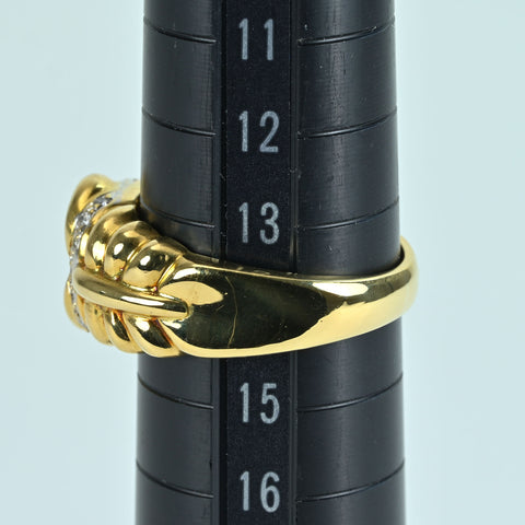 【中古】K18 RUBYルビーリング RING R1.024ct D0.12ct CGLソーティング 9.6g #14